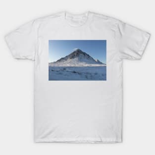 snow covered Buachaille Etive Mor  (1066 ) , the Highlands , Scotland T-Shirt